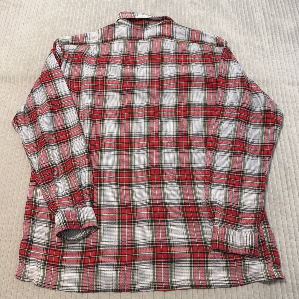 RRL RALPH LAUREN MENS RED Green FANNEL BUTTON DOWN SHIRT XLARGE - Picture 7 of 8